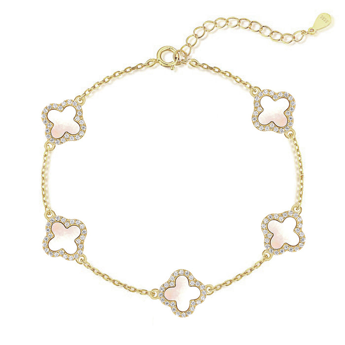 Pearl Clover Bracelet