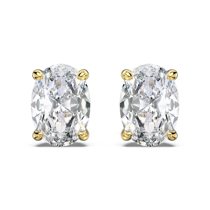 Gold Mini Oval Earrings