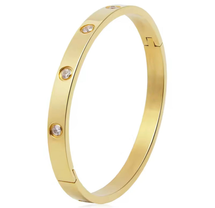 Gold 6mm Classic Bangle