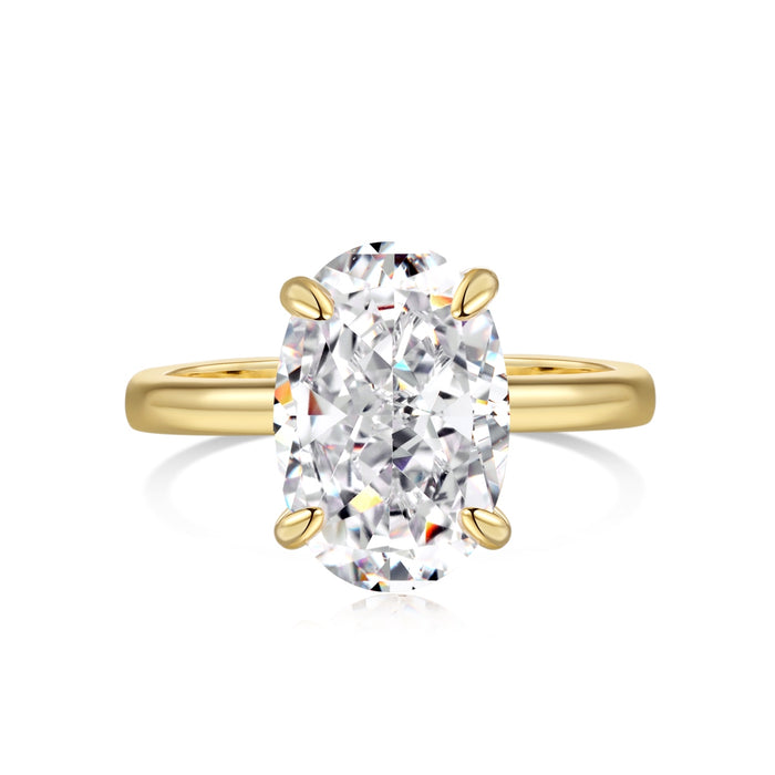 Gold Classic Oval Ring