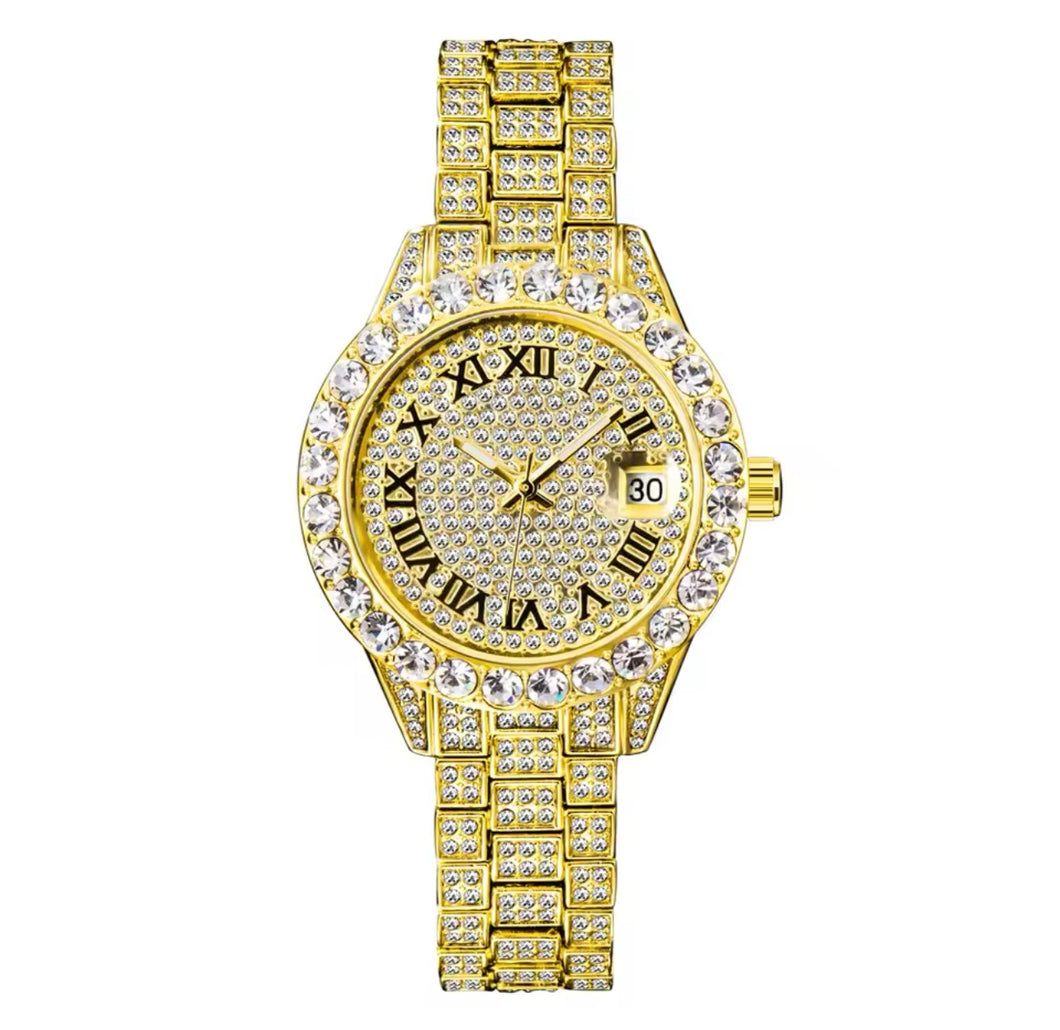 Gold Icy Watch