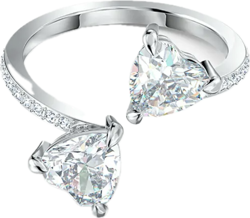 Twin heart ring