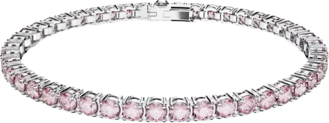 Pink tennis bracelet