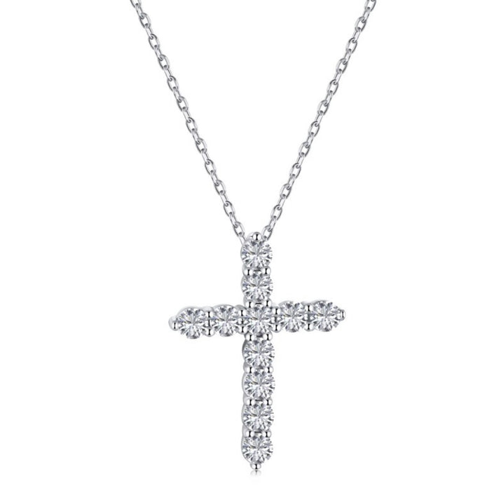 Silver Mini Cross Necklace