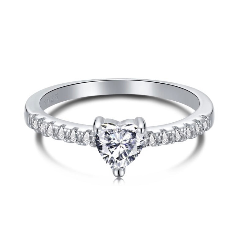 Sterling silver Dainty heart ring – cute bitz shop