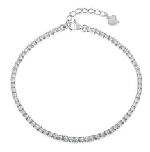 Load image into Gallery viewer, Sterling Silver Tennis Bracelet/Anklet
