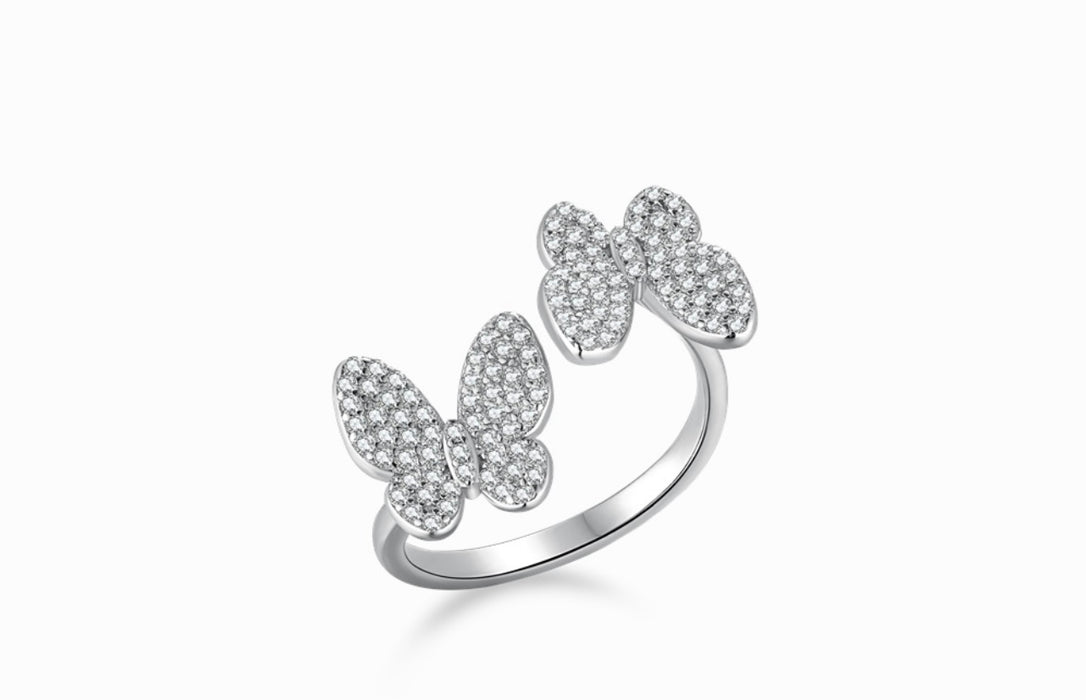 Sterling Silver Butterfly Ring